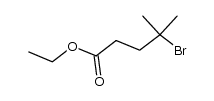 ethyl 4-bromo-4-methyl-n-pentanoate结构式