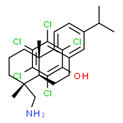 pentachlorophenol, compound with [1R-(1alpha,4abeta,10aalpha)]-1,2,3,4,4a,9,10,10a-octahydro-7-isopropyl-1,4a-dimethylphenanthrene-1-methylamine (1:1) Structure