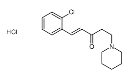 1-(2-chlorophenyl)-5-piperidin-1-ylpent-1-en-3-one,hydrochloride Structure