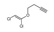 4-(1,2-dichloroethenoxy)but-1-yne结构式