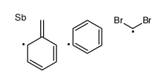 benzyl-(dibromomethyl)-phenylstibane Structure