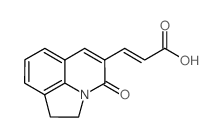 3-(1,2-二氢-4-氧代-吡咯并-[3,2,1-ij]-喹啉-5-基)-(2e)-丙酸结构式