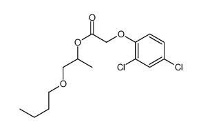 2,4-Dichlorophenoxyacetic acid 2-butoxy-1-methylethyl ester structure