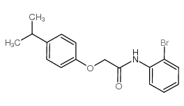 N-(2-bromophenyl)-2-(4-propan-2-ylphenoxy)acetamide结构式