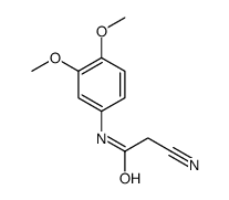 2-Cyano-N-(3,4-dimethoxyphenyl)acetamide结构式