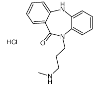 methyl-[3-(6-oxo-11H-benzo[b][1,4]benzodiazepin-5-yl)propyl]azanium,chloride Structure