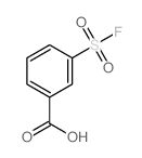 Benzoic acid,3-(fluorosulfonyl)- structure