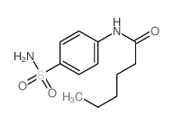 Hexanamide, N-[4-(aminosulfonyl)phenyl]-结构式