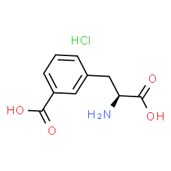 (S)-3-(2-氨基-2-羧乙基)苯甲酸盐酸盐结构式