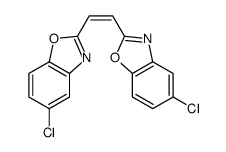 5-chloro-2-[2-(5-chloro-1,3-benzoxazol-2-yl)ethenyl]-1,3-benzoxazole结构式