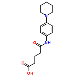 4-(4-PIPERIDIN-1-YL-PHENYLCARBAMOYL)-BUTYRIC ACID structure