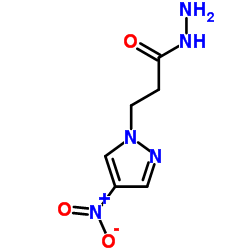 3-(4-NITRO-PYRAZOL-1-YL)-PROPIONIC ACID HYDRAZIDE Structure