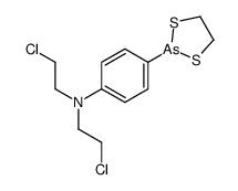 N,N-Bis(2-chloroethyl)-p-(1,3,2-dithiarsolan-2-yl)aniline结构式