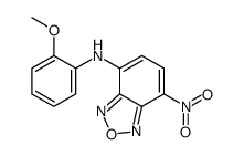 N-(2-methoxyphenyl)-4-nitro-2,1,3-benzoxadiazol-7-amine结构式