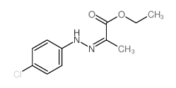 Propanoic acid,2-[2-(4-chlorophenyl)hydrazinylidene]-, ethyl ester结构式