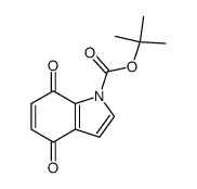 tert-butyl 4,7-dioxo-4,7-dihydro-1H-indole-1-carboxylate Structure