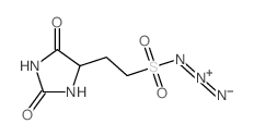 4-Imidazolidineethanesulfonylazide, 2,5-dioxo- Structure