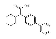 2-cyclohexyl-2-(4-phenylphenyl)acetic acid结构式