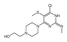 4-[6-Chloro-2-(methylamino)-5-(methylthio)-4-pyrimidinyl]-1-piperazineethanol structure