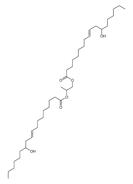 2-(12-hydroxyoctadec-9-enoyloxy)propyl 12-hydroxyoctadec-9-enoate结构式