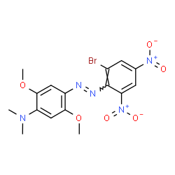 4-[(2,4-Dinitro-6-bromophenyl)azo]-2,5-dimethoxy-N,N-dimethylaniline Structure