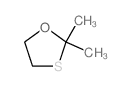 1,3-OXATHIOLANE, 2,2-DIMETHYL- Structure