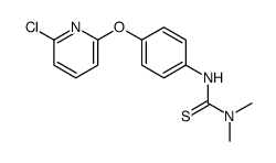 3-[4-(6-chloropyridin-2-yl)oxyphenyl]-1,1-dimethylthiourea结构式