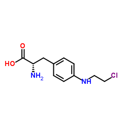 4-[(2-Chloroethyl)amino]-L-phenylalanine结构式