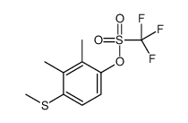 (2,3-dimethyl-4-methylsulfanylphenyl) trifluoromethanesulfonate结构式