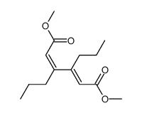 (2E,4Z)-3,4-Dipropyl-2,4-hexadienedioic acid dimethyl ester结构式