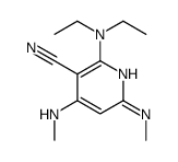 2-(diethylamino)-4,6-bis(methylamino)pyridine-3-carbonitrile Structure