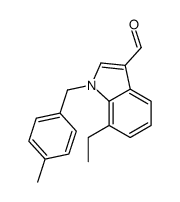 1H-Indole-3-carboxaldehyde,7-ethyl-1-[(4-methylphenyl)methyl]-(9CI)结构式