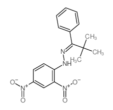 N-[(2,2-dimethyl-1-phenyl-propylidene)amino]-2,4-dinitro-aniline Structure