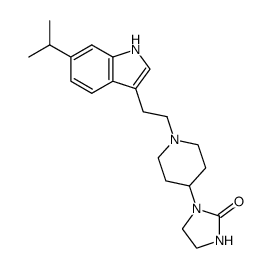 1-{1-[2-(6-isopropyl-indol-3-yl)-ethyl]-piperidin-4-yl}-imidazolidin-2-one Structure