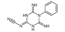 (4,6-diamino-5-phenyl-1,3,5-triazin-2-ylidene)cyanamide结构式