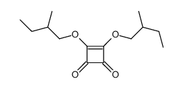 3,4-bis(2-methylbutoxy)cyclobut-3-ene-1,2-dione结构式