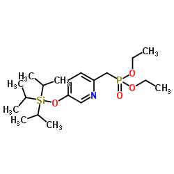 Diethyl ((5-((triisopropylsilyl) oxy) pyridin-2-yl)methyl) phosphonate Structure