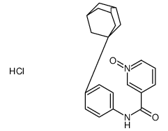 N-(P-(1-ADAMANTYL)PHENYL)NICOTINAMIDE 1-OXIDE HYDROCHLORIDE Structure