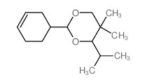 1,3-Dioxane,2-(3-cyclohexen-1-yl)-5,5-dimethyl-4-(1-methylethyl)-结构式