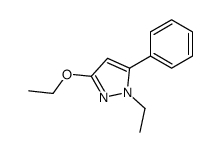 3-ethoxy-1-ethyl-5-phenylpyrazole结构式