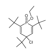 2,4,6-tri-tert-butyl-4-chloro-1-ethoxy-1,4-dihydro-phosphinine 1-oxide Structure