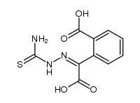 2-((2-carbamothioylhydrazono)(carboxy)methyl)benzoic acid结构式