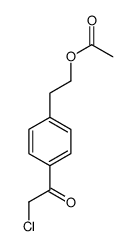 2-[4-(2-chloroacetyl)phenyl]ethyl acetate Structure