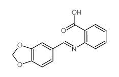 Benzoicacid, 2-[(1,3-benzodioxol-5-ylmethylene)amino]- picture