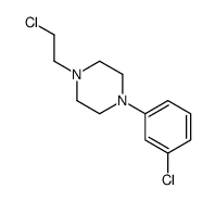 1-(2-chloroethyl)-4-(3-chlorophenyl)piperazine结构式