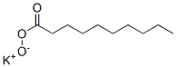 Decaneperoxoic acid potassium salt structure