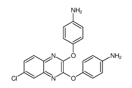 4-[3-(4-aminophenoxy)-6-chloroquinoxalin-2-yl]oxyaniline Structure