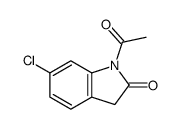 1-acetyl-6-chloro-3H-indol-2-one Structure