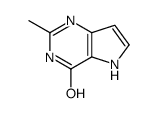 4H-Pyrrolo[3,2-d]pyrimidin-4-one, 1,5-dihydro-2-methyl- (9CI) structure