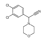 α-(3,4-dichlorophenyl)-4-morpholineacetonitrile结构式